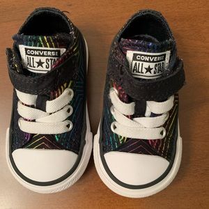 Converse All Star Size 3 rainbow star shoes